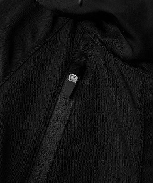 RUUBON(ルーボン)の「【RUUBON】 tech double zip hooded blouson / テックダブルジップフーデットブルゾン(ブルゾン・メンズ・ブラック・S/M/L)」の11枚目の写真