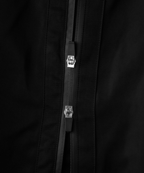 RUUBON(ルーボン)の「【RUUBON】 tech double zip hooded blouson / テックダブルジップフーデットブルゾン(ブルゾン・メンズ・ブラック・S/M/L)」の14枚目の写真