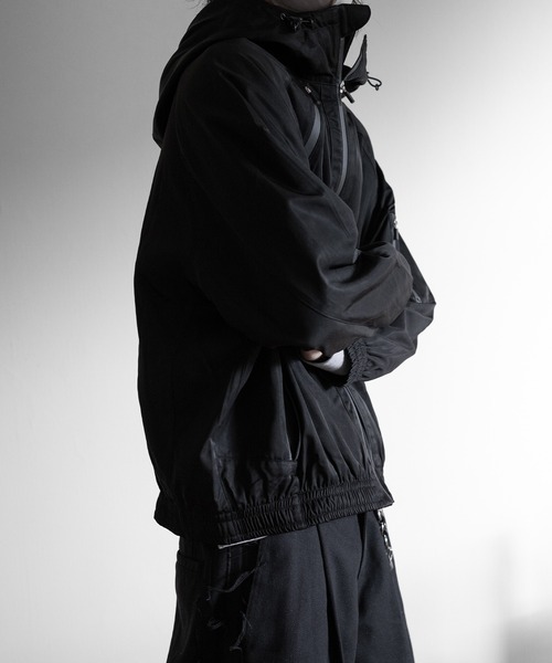 RUUBON】 tech double zip hooded blouson / テックダブルジップ