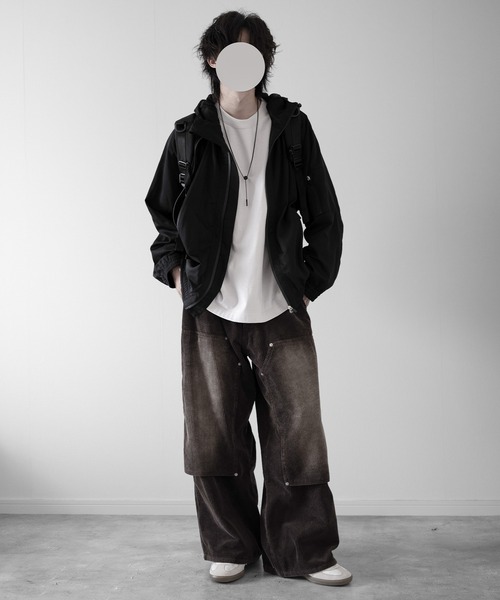 RUUBON(ルーボン)の「【RUUBON】 tech double zip hooded blouson / テックダブルジップフーデットブルゾン(ブルゾン・メンズ・ブラック・S/M/L)」の19枚目の写真