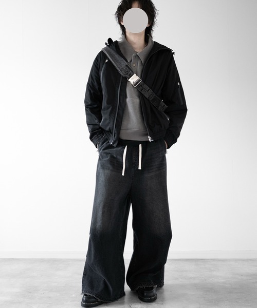 RUUBON(ルーボン)の「【RUUBON】 tech double zip hooded blouson / テックダブルジップフーデットブルゾン(ブルゾン・メンズ・ブラック・S/M/L)」の20枚目の写真