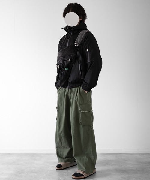 RUUBON(ルーボン)の「【RUUBON】 tech double zip hooded blouson / テックダブルジップフーデットブルゾン(ブルゾン・メンズ・ブラック・S/M/L)」の21枚目の写真