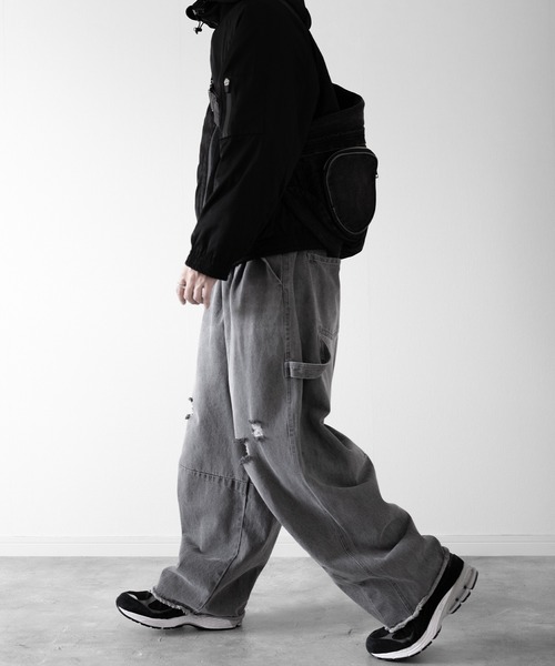 RUUBON(ルーボン)の「【RUUBON】 tech double zip hooded blouson / テックダブルジップフーデットブルゾン(ブルゾン・メンズ・ブラック・S/M/L)」の22枚目の写真