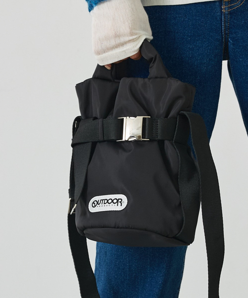 abahouse mavie（アバハウスマヴィ）の「OUTDOOR2wayBelt Tote(SS)（トートバッグ・レディース・ブラック/シルバー/ブラウン・フリー）」の2枚目の写真