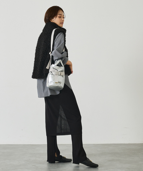 abahouse mavie（アバハウスマヴィ）の「OUTDOOR2wayBelt Tote(SS)（トートバッグ・レディース・ブラック/シルバー/ブラウン・フリー）」の9枚目の写真