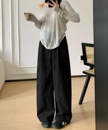 パネルラインカーブパンツ