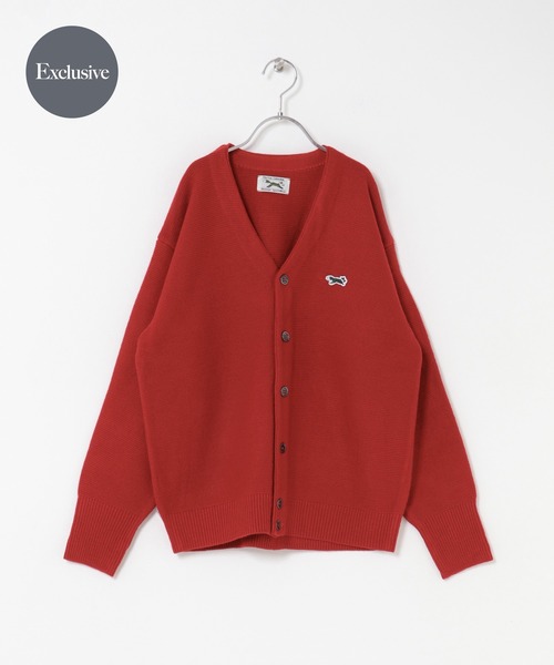 TOWNCRAFT(タウンクラフト)の「『WEB/一部店舗限定』『別注』PENNEYS×DOORS THE FOX Vネックカーディガン(KIDS)(カーディガン/ボレロ・キッズ・ブルー/グレー系その他/レッド・150)」の3枚目の写真