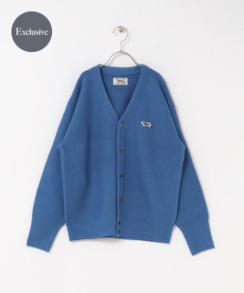 TOWNCRAFT(タウンクラフト)の「『WEB/一部店舗限定』『別注』PENNEYS×DOORS THE FOX Vネックカーディガン(KIDS)(カーディガン/ボレロ・キッズ・ブルー/グレー系その他/レッド・150)」の2枚目の写真