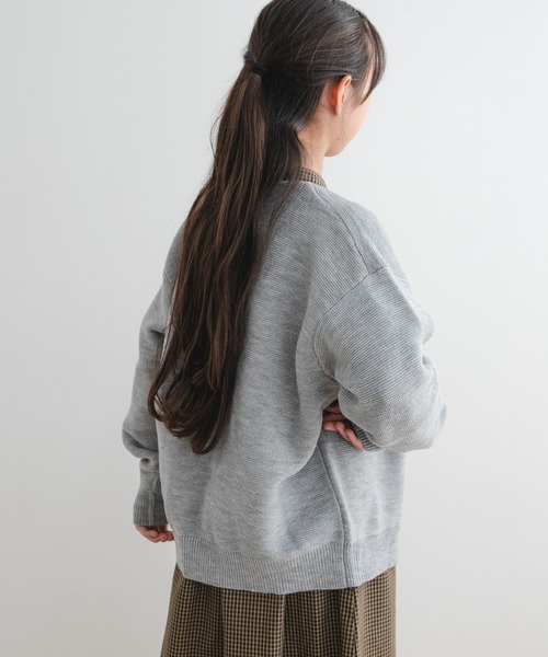 TOWNCRAFT(タウンクラフト)の「『WEB/一部店舗限定』『別注』PENNEYS×DOORS THE FOX Vネックカーディガン(KIDS)(カーディガン/ボレロ・キッズ・ブルー/グレー系その他/レッド・150)」の14枚目の写真