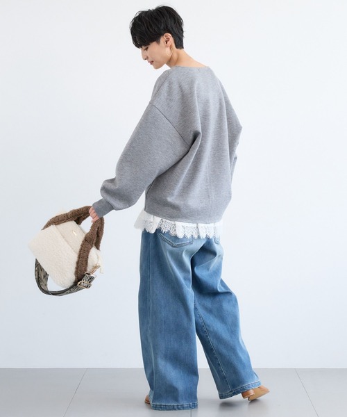 BARNYARDSTORM(バンヤードストーム)の「BARNYARDSTORM / ジャガードテープボアトート【WEB限定カラー】(トートバッグ・レディース・モカ/ホワイト/ライトグレー/グリーン・FREE)」の22枚目の写真