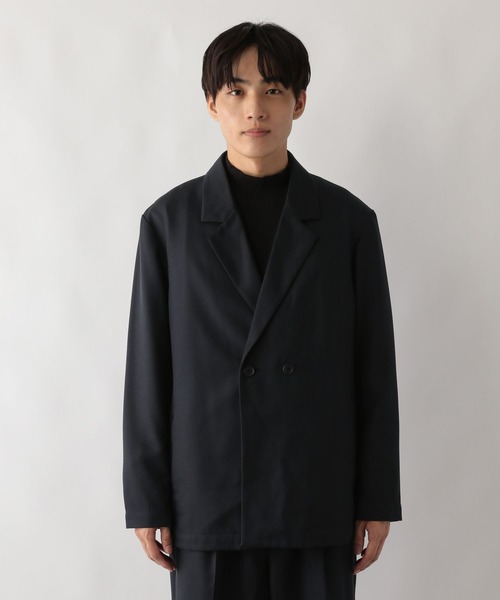 GLOBAL WORK（グローバルワーク）の「時短スマートSET UP/CLEAN MODE/591788（テーラードジャケット・メンズ・ネイビー/チャコールグレー・LARGE/SMALL/MEDIUM）」の3枚目の写真