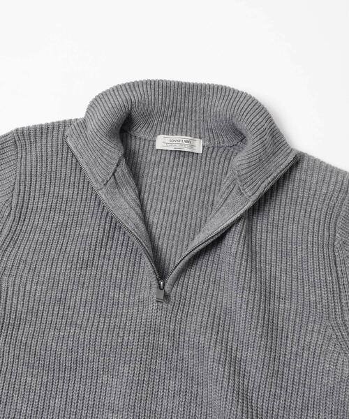 URBAN RESEARCH Sonny Label（アーバンリサーチサニーレーベル）の「マルチサイズハーフジップニットプルオーバー（ニット/セーター・メンズ・オフホワイト/ブラック/グレー・MEDIUM/SMALL/X-LARGE/LARGE）」の11枚目の写真
