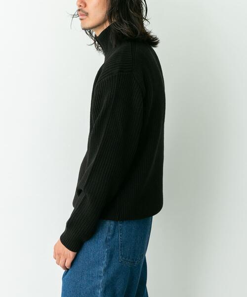 URBAN RESEARCH Sonny Label（アーバンリサーチサニーレーベル）の「マルチサイズハーフジップニットプルオーバー（ニット/セーター・メンズ・オフホワイト/ブラック/グレー・MEDIUM/SMALL/X-LARGE/LARGE）」の19枚目の写真