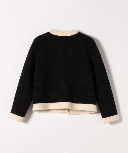 anuans バイカラークルーネックカーデガン anuans バイカラークルーネックカーデガン anuans バイカラークルー