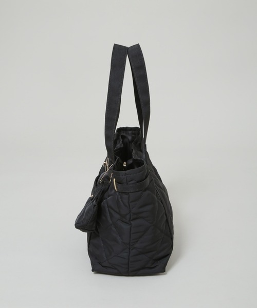 NANO universe(ナノユニバース)の「ミニバッグ付きキルティングトートバッグ(トートバッグ・レディース・ブラック/ブラウン・FREE)」の7枚目の写真