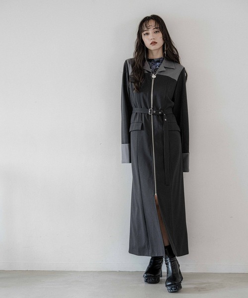 セール】ジップレイヤーハイショクワンピース(HARE)（ワンピース