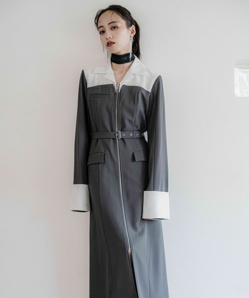 セール】ジップレイヤーハイショクワンピース(HARE)（ワンピース