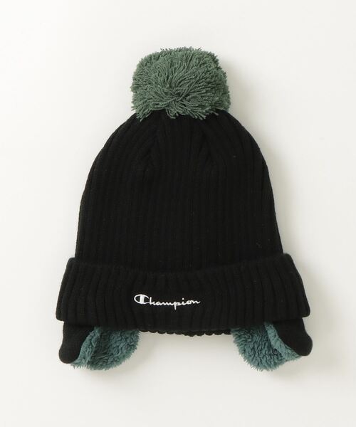 Champion(チャンピオン)の「champion kids / リブ耳付きワッチ / 438-0065(ニットキャップ/ビーニー・キッズ・グリーン/ネイビー/ブラック/ブルー・FREE)」の12枚目の写真