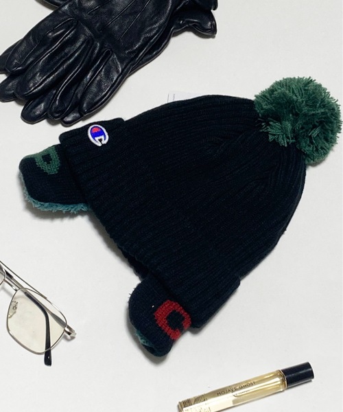 Champion(チャンピオン)の「champion kids / リブ耳付きワッチ / 438-0065(ニットキャップ/ビーニー・キッズ・グリーン/ネイビー/ブラック/ブルー・FREE)」の18枚目の写真