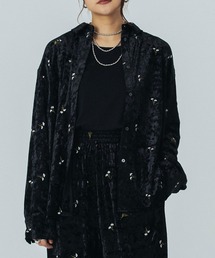 ROSE BUD | EMBROIDERY VELOUR SHIRT(シャツ/ブラウス)