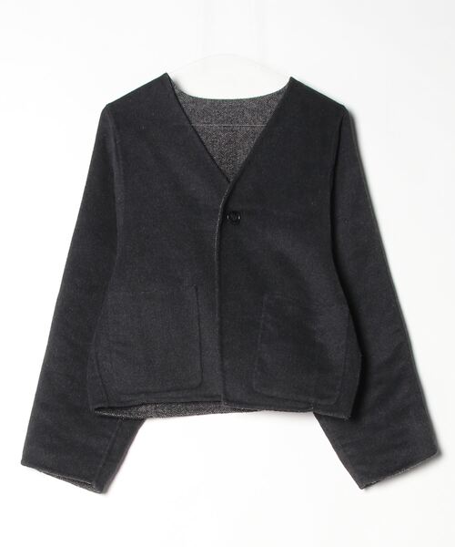 セール/ブランド古着】ノーカラージャケット（ノーカラージャケット