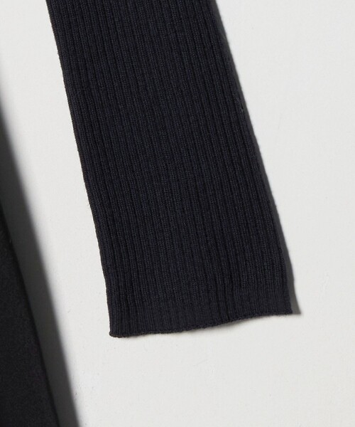 UNITED ARROWS（ユナイテッドアローズ）の「フィット ＆ フレア ポロワンピース（ワンピース・レディース・ブラック/ネイビー・FREE）」の14枚目の写真