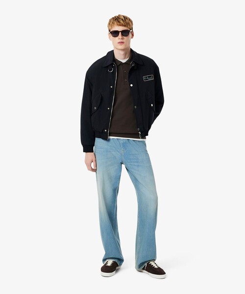 LACOSTE（ラコステ）の「コットンニットロングスリーブポロシャツ（ニット/セーター・メンズ・ダークブラウン/オフホワイト・2/3/5/4）」の17枚目の写真