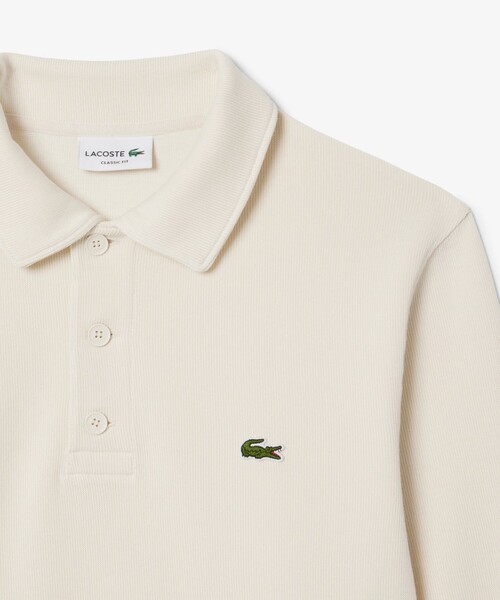 LACOSTE（ラコステ）の「コットンニットロングスリーブポロシャツ（ニット/セーター・メンズ・ダークブラウン/オフホワイト・2/3/5/4）」の21枚目の写真