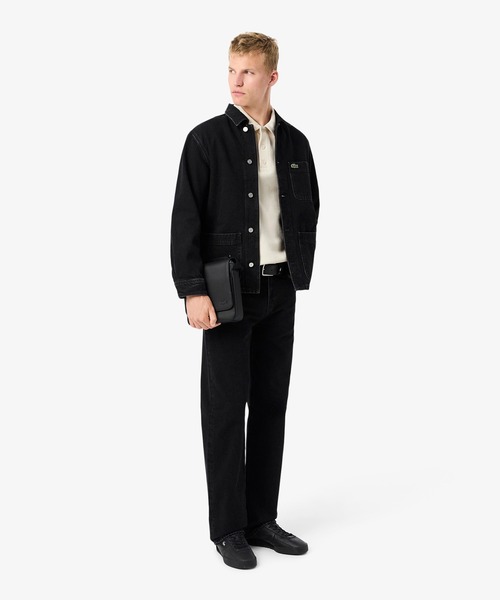 LACOSTE（ラコステ）の「コットンニットロングスリーブポロシャツ（ニット/セーター・メンズ・ダークブラウン/オフホワイト・2/3/5/4）」の12枚目の写真