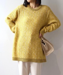 MB mint breeze（エムビーミントブリーズ）の「【L～6L 大きいサイズ】針抜きジャガードニットチュニック（チュニック）」