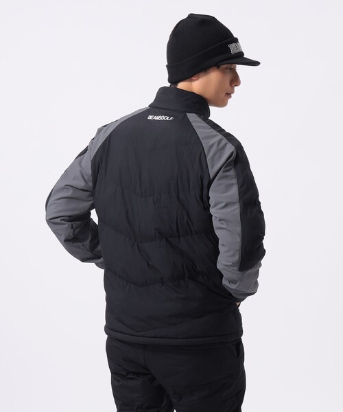 BEAMS GOLF(ビームスゴルフ)の「ORANGE LABEL / レオフィール(R) 切り替え 中綿ブルゾン(撥水)(ブルゾン・メンズ・ブラック/ネイビー・MEDIUM/SMALL/X-LARGE/LARGE)」の8枚目の写真