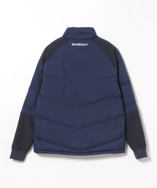 BEAMS GOLF(ビームスゴルフ)の「ORANGE LABEL / レオフィール(R) 切り替え 中綿ブルゾン(撥水)(ブルゾン・メンズ・ブラック/ネイビー・MEDIUM/SMALL/X-LARGE/LARGE)」の17枚目の写真