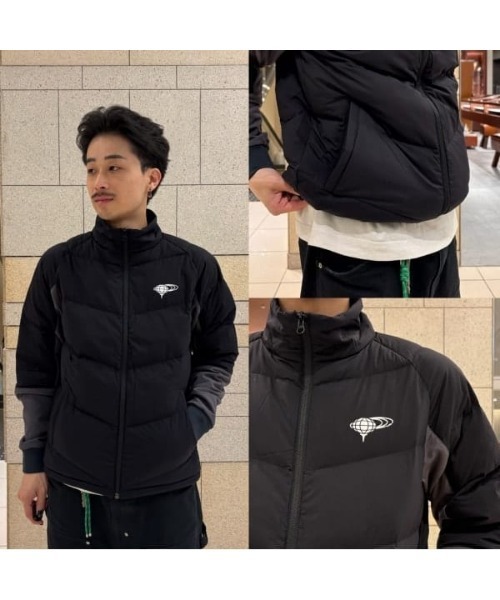BEAMS GOLF(ビームスゴルフ)の「ORANGE LABEL / レオフィール(R) 切り替え 中綿ブルゾン(撥水)(ブルゾン・メンズ・ブラック/ネイビー・MEDIUM/SMALL/X-LARGE/LARGE)」の3枚目の写真