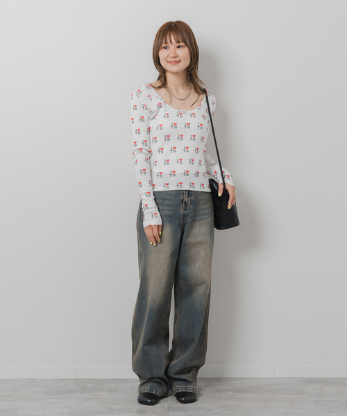 MILLER（ミラー）の「Miller × JOINT WORKS 2WAY プルオーバー（Tシャツ/カットソー・レディース・ホワイト/カーキ・FREE）」の6枚目の写真