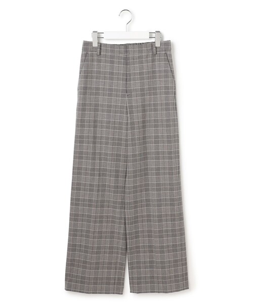 23区 S(ニジュウサンクチイサイサイズ)の「ウォームストレッチ チェック ワイド パンツ(その他パンツ・レディース・グレー系3・34/32/30)」の8枚目の写真
