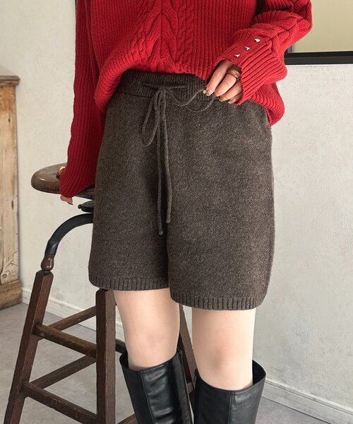 Thevon（ゼボン）の「ニットショートパンツ（その他パンツ）」 - WEAR