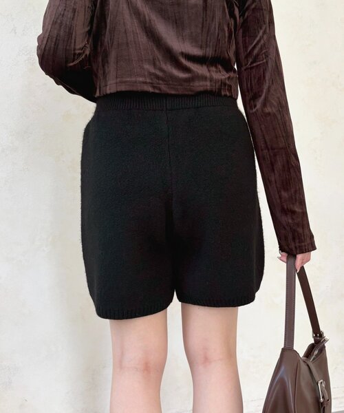 Thevon(ゼボン)の「ニットショートパンツ(その他パンツ・レディース・ブラウン/ブラック・FREE)」の5枚目の写真