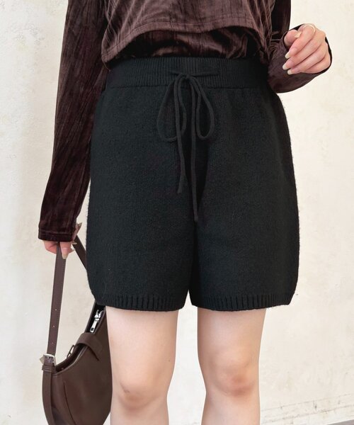 Thevon(ゼボン)の「ニットショートパンツ(その他パンツ・レディース・ブラウン/ブラック・FREE)」の7枚目の写真