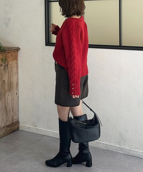 Thevon(ゼボン)の「ニットショートパンツ(その他パンツ・レディース・ブラウン/ブラック・FREE)」の17枚目の写真