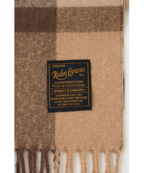 RODEO CROWNS WIDE BOWL（ロデオクラウンズワイドボウル）の「チェックマフラー（マフラー・レディース・レッド系その他/ブラック系その他/ベージュ系その他・FREE）」の7枚目の写真