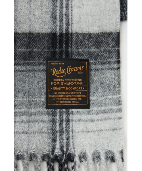 RODEO CROWNS WIDE BOWL（ロデオクラウンズワイドボウル）の「チェックマフラー（マフラー・レディース・レッド系その他/ブラック系その他/ベージュ系その他・FREE）」の12枚目の写真