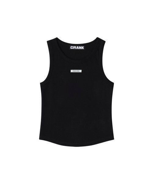 CRANK(クランク)の「クルーネックノースリーブトップス_ブラック(Tシャツ/カットソー・レディース・その他・FREE)」の2枚目の写真