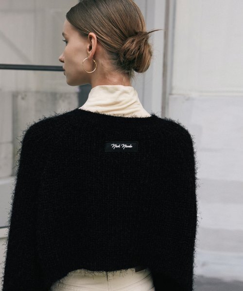 NICK&NICOLE(ニックアンドニコール)の「NICOLE BOUCLE BOLERO CARDIGAN_BLACK(カーディガン/ボレロ・レディース・その他・FREE)」の2枚目の写真