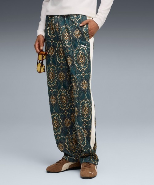 PUMA(プーマ)の「PUMA T7 VINTAGE PREP TRACK PANTS(プーマ T7 ヴィンテージ プレップ トラック パンツ)(スウェットパンツ・メンズ・グリーン系/ベージュ系・MEDIUM/LARGE/X-LARGE)」の2枚目の写真