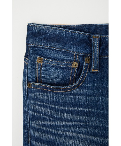 MOUSSY(マウジー)の「WF Rebirth embroidery SKINNY(デニムパンツ・レディース・ダークブルー/ブルー・25inch/27inch/26inch/24inch/23inch)」の6枚目の写真
