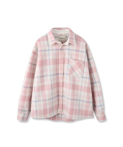 AVANDRESS(アバンドレス )の「Albert Overfit Check Shirt Jacket PINK(その他アウター・レディース・PINK・MEDIUM/LARGE)」の1枚目の写真