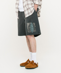 BALANCE WAVE SWEAT SHORTS-WASHED CHARCOAL