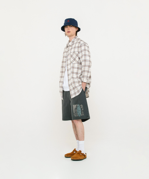 AECA(エイカ)の「BALANCE WAVE SWEAT SHORTS-WASHED CHARCOAL(その他パンツ・メンズ・その他・SMALL/MEDIUM)」の2枚目の写真