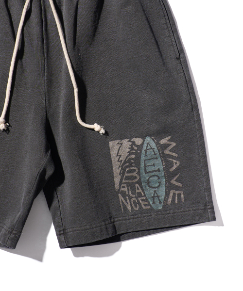 AECA(エイカ)の「BALANCE WAVE SWEAT SHORTS-WASHED CHARCOAL(その他パンツ・メンズ・その他・SMALL/MEDIUM)」の5枚目の写真