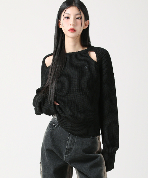AVANDRESS(アバンドレス )の「Ribbed Cut-out Knit PINK(ニット/セーター・レディース・PINK・MEDIUM/SMALL)」の2枚目の写真